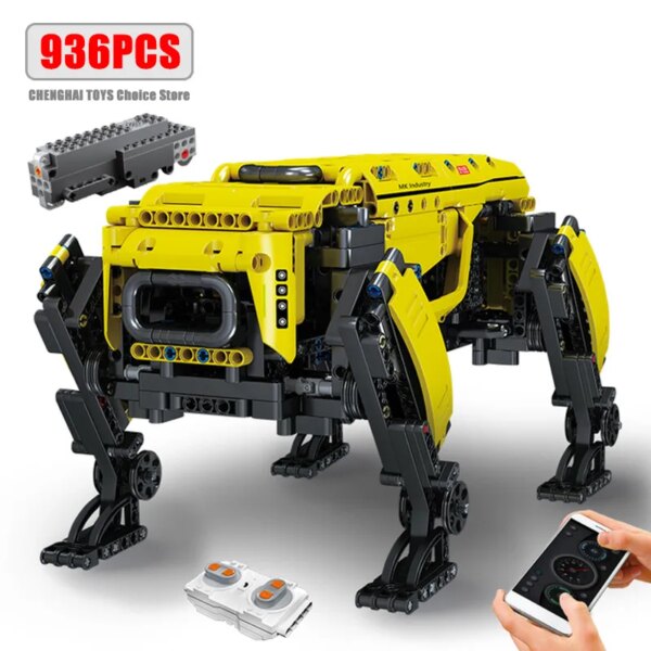 Technical Robot Toys The RC Motorized Boston Dynamics Big Dog Model AlphaDog Building Blocks Bricks Toys for Kid Christmas Gifts