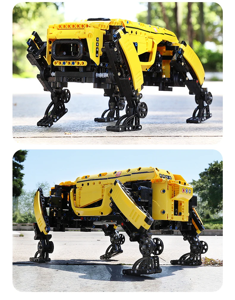 Technical Robot Toys The RC Motorized Boston Dynamics Big Dog Model AlphaDog Building Blocks Bricks Toys for Kid Christmas Gifts