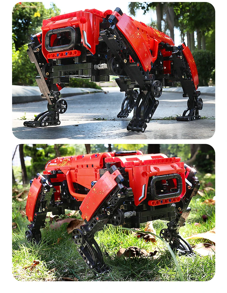 Technical Robot Toys The RC Motorized Boston Dynamics Big Dog Model AlphaDog Building Blocks Bricks Toys for Kid Christmas Gifts