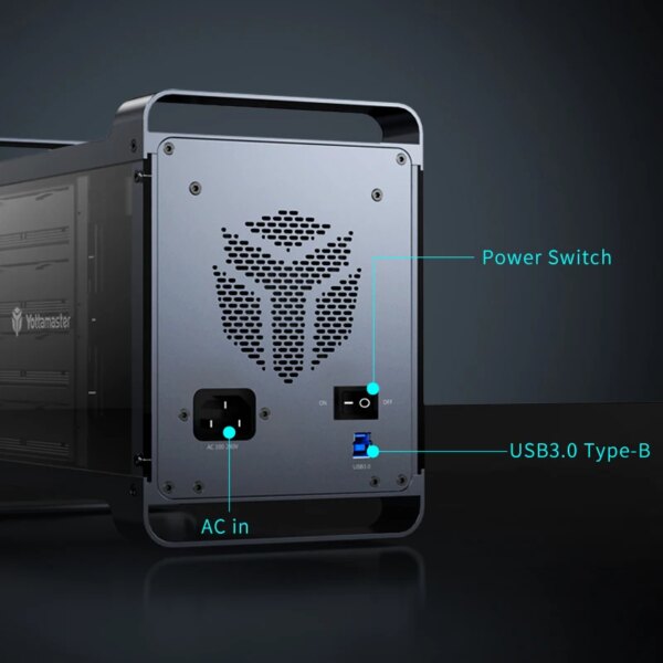 Yottamaster USB3.1 USB-B 5Gbps 5-Bay (5*16TB) RAID Enclosure Support RAID 0/1/5/10 /JBOD /ClONE/Normal Hard Drive RAID Storage - Image 5