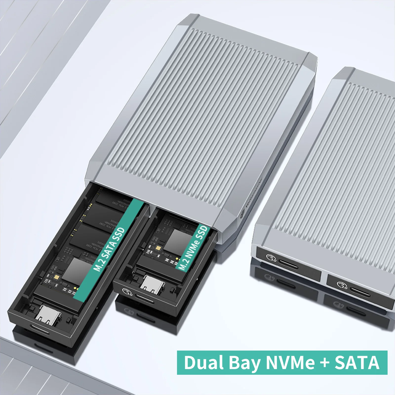 Dual Bay NVMe SATA