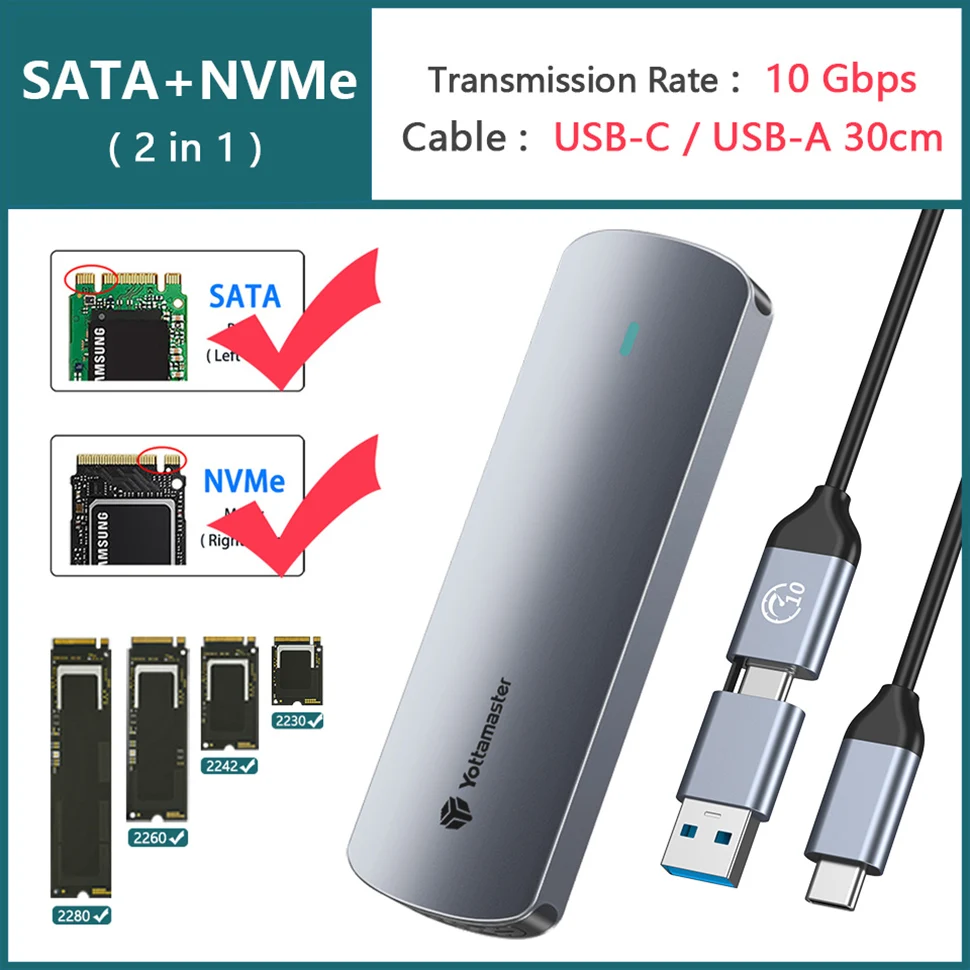 SATA NVMe ( 2-in-1 )