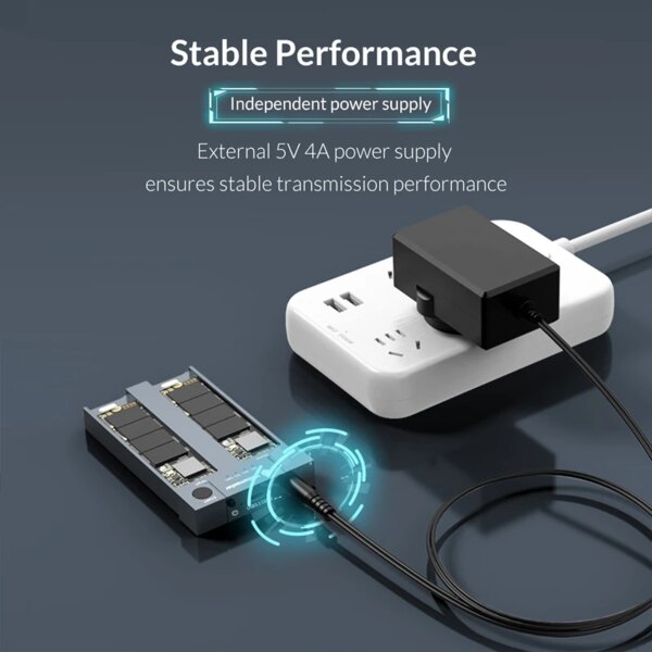 Yottamaster HC Dual-Bay M.2 NVMe Duplicator Offline Cloner Docking Station - Image 6