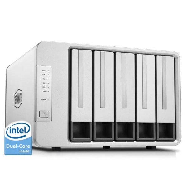 TerraMaster F5-221 NAS 5-Bay Cloud Storage Intel Dual Core 2.0GHz Plex Media Server Network Storage (Diskless) - Image 6