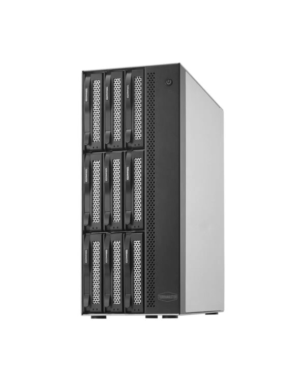 TERRAMASTER T9-450 9Bay Network Attached Storage, Atom C3558R Quad-core, 8GB DDR4, Dual SFP+ 10GbE, Dual 2.5GbE Ports(Diskless)