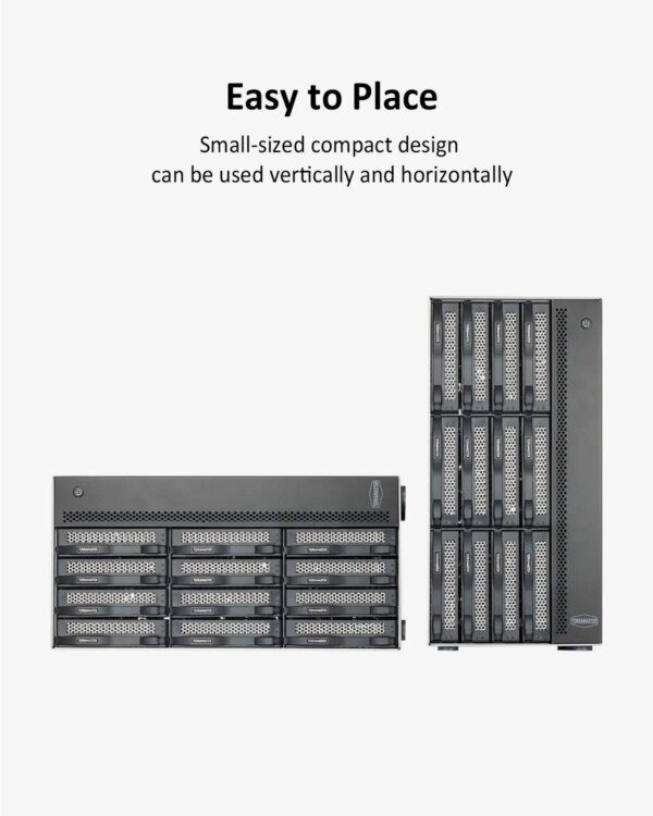 TERRAMASTER T12-423 12-Bay High Performance NAS for SMB with Quad-core CPU,8GB DDR4 Memory,2x2.5GbE Ports,Network Storage Server - Image 6