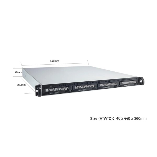 TERRAMASTER U4-423 2.5GbE NAS Rackmount 1U 4-Bay High Performance for SMB with N5105/5095 Quad-core CPU, 4GB DDR4 Memory - Image 2