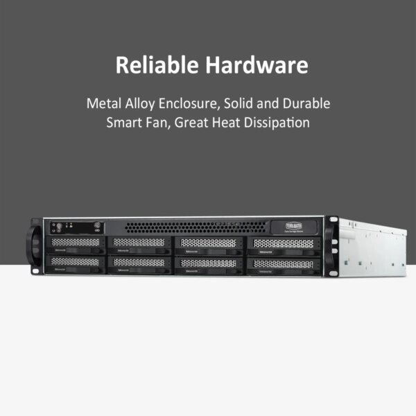 TERRAMASTER U8-423 2.5GbE NAS Rackmount 2U 8-Bay High Performance for SMB with N5105/5095 Quad-core CPU, 4GB DDR4 Memory - Image 3