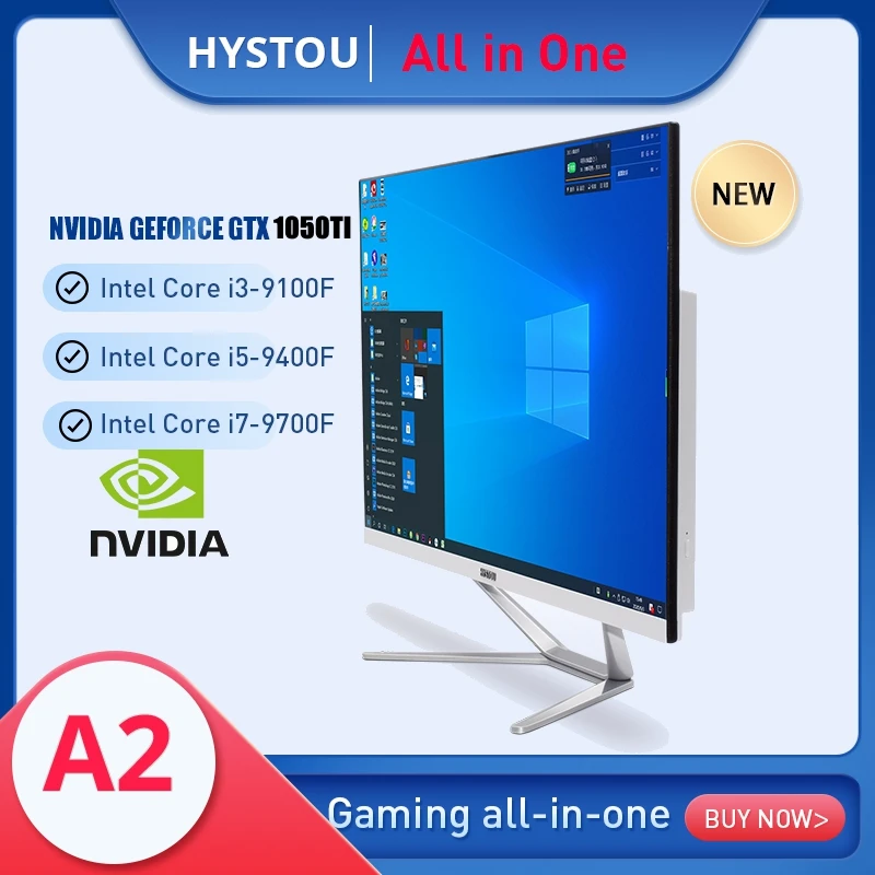 Intel 14 Cores i7 13700H Gaming PC White 27 Inch All in One Computer DDR4 with NVIDIA RTX3050 GDDR6 6G for PC Gamer