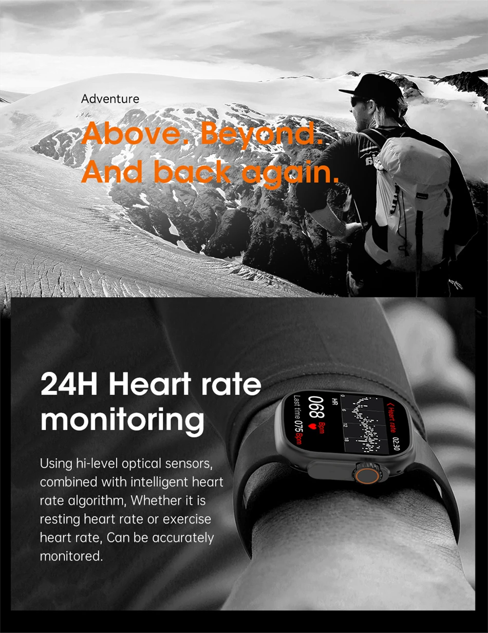 New Series 9 Watch PK HELLO WATCH 3 Smart Watch Men Compass GPS Sports Watches Women NFC Waterproof Health Smartwatch For Men