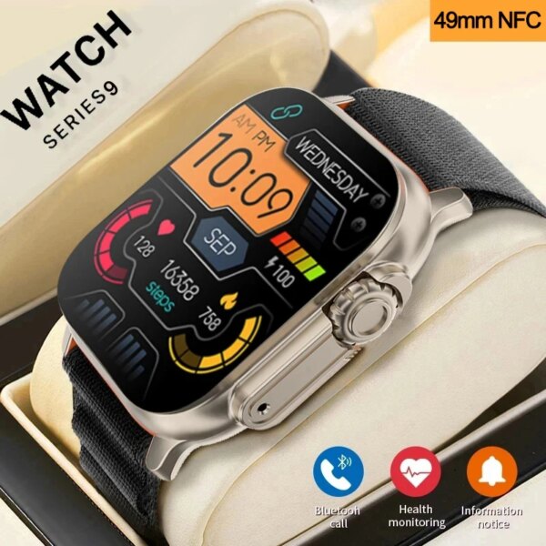 New Series 9 Watch PK HELLO WATCH 3 Smart Watch Men Compass GPS Sports Watches Women NFC Waterproof Health Smartwatch For Men