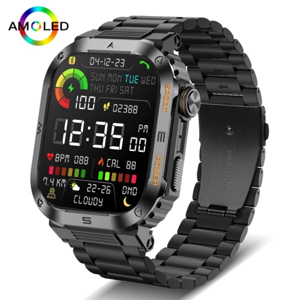 New GPS Smart Watch 2.01 Inch Screen 400 MAh Bluetooth Call Voice Assistant Watch Sports Fitness Waterproof Smartwatch For Men