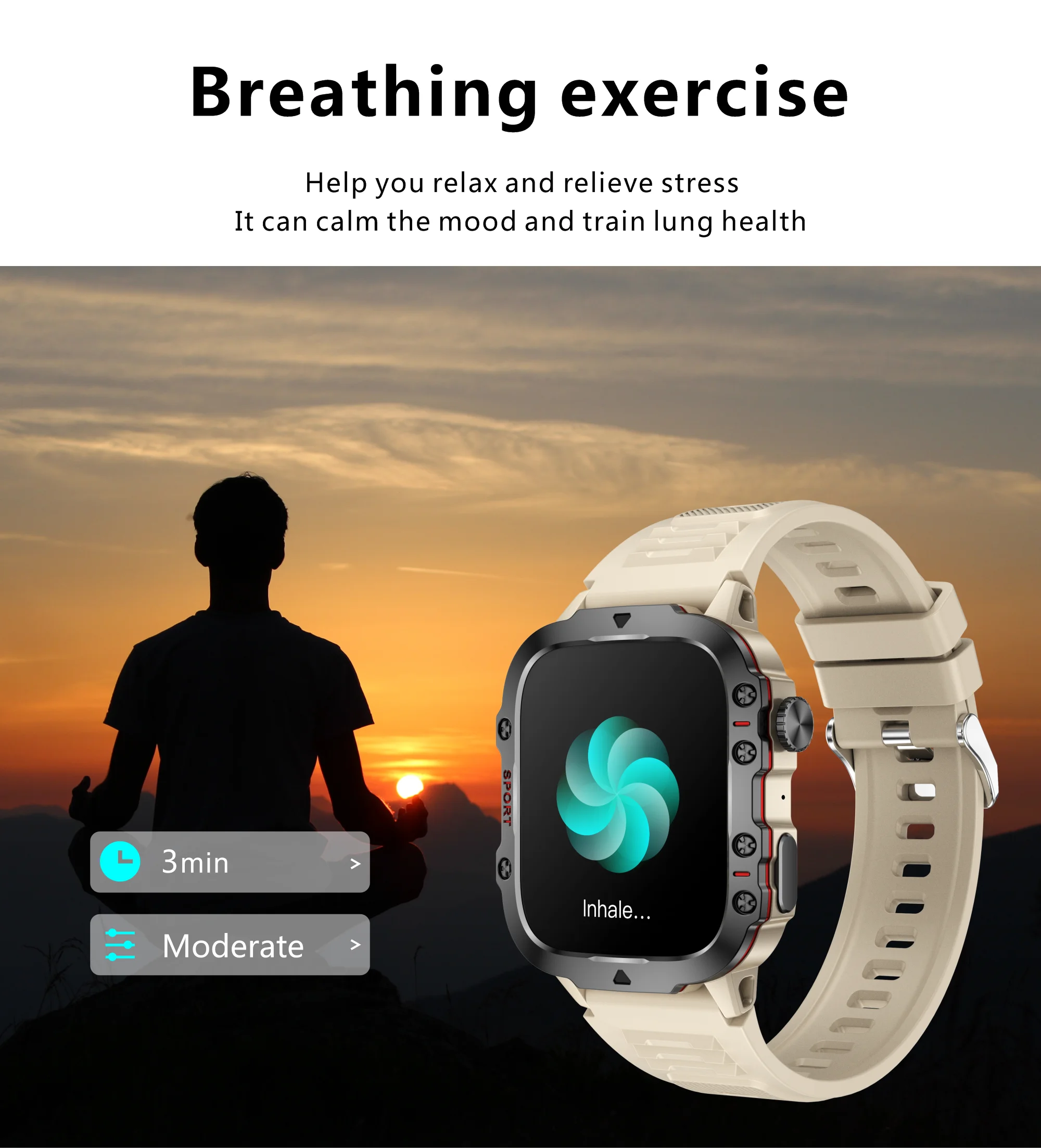 New HD Smart Watch 1.96 Inch Screen 420 MAh Bluetooth Call Voice Assistant Watch Sports Fitness Waterproof Smartwatch For Men