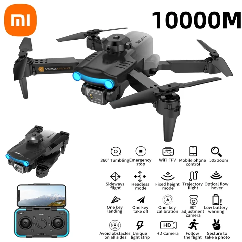 Xiaomi A8 Pro Drone 10000m 8K Professional HD Aerial Photography Optical Flow Folding Four Axis Aircraft Remote Control Toys