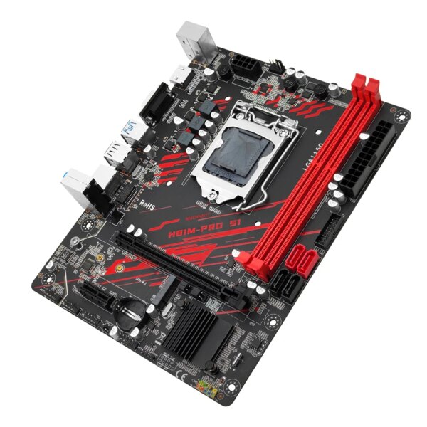 MACHINIST H81 Motherboard LGA 1150 NVME M.2 Slot Support i3 i5 i7/Xeon E3 V3 Processor DDR3 RAM H81M-PRO S1 Mainboard - Image 3