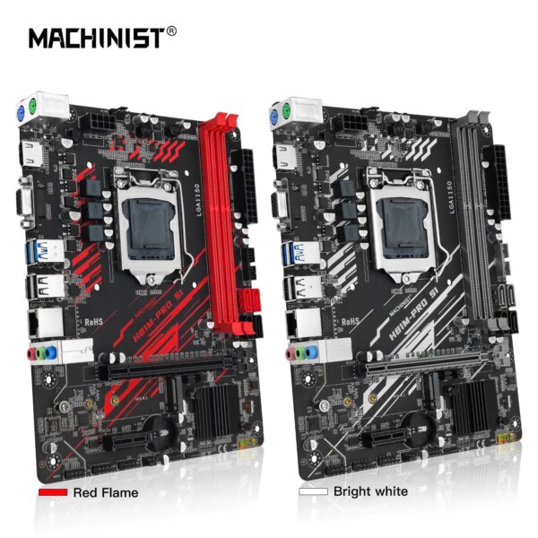 MACHINIST H81 Motherboard LGA 1150 NVME M.2 Slot Support i3 i5 i7/Xeon E3 V3 Processor DDR3 RAM H81M-PRO S1 Mainboard