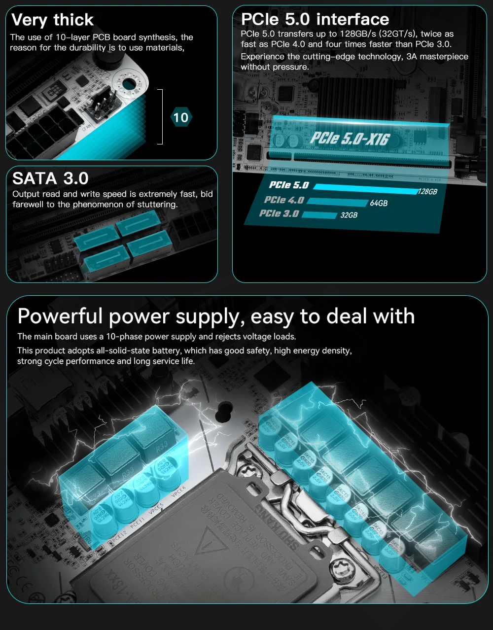 MACHINIST B660 Windwalker DDR4 Motherboard Support 12 13 Gen and Intel LGA 1700 CPU 12100F/12400F/12490F/12600F/12700F/13600F