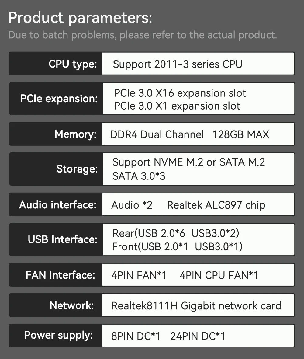 MACHINIST X99 PR9 X99 Motherboard Combo LGA 2011-3 Intel Xeon e5 2640 v3 cpu kit support DDR4 RAM SATA/NVME M.2 Slot USB 3.0