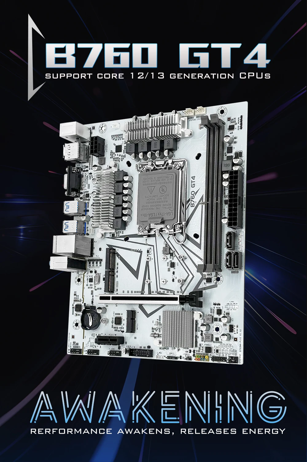 MACHINIST B760 GT4 DDR4 Motherboard LGA 1700 Support Intel Core I3/i5/i7/i9 12th 13th Processor CPU Dual Channel Memory