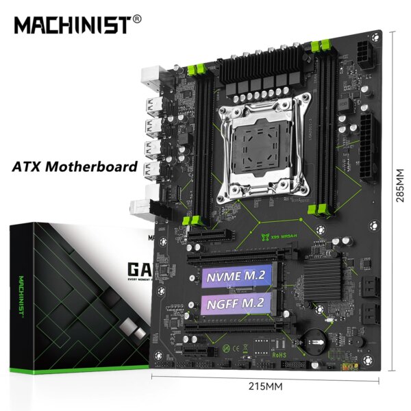 MACHINIST X99 MR9A-H Motherboard Support LGA 2011-3 Xeon E5 V3 V4 CPU Processor DDR4 RAM Memory ATX NVME M.2