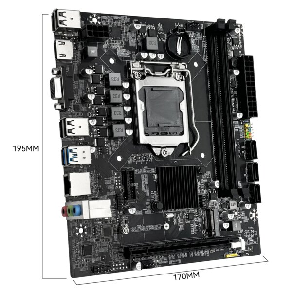 MACHINIST H110 Motherboard Supports LGA 1151 Intel Core CPU  DDR4 RAM And M.2 NVME SDD VGA HDMI - Image 2