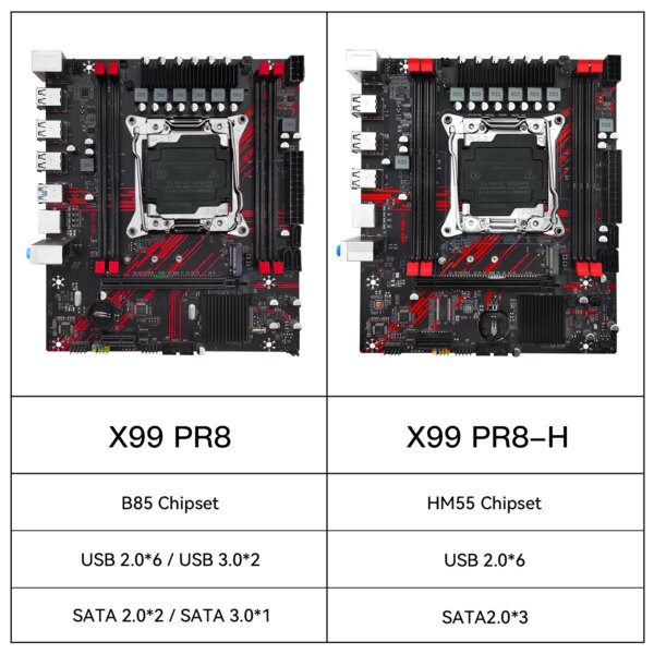 MACHINIST PR8-H X99 motherboard Support LGA 2011-3 Xeon E5 V3 V4 CPU Processor DDR3 RAM with M.2 slot USB2.0 - Image 2