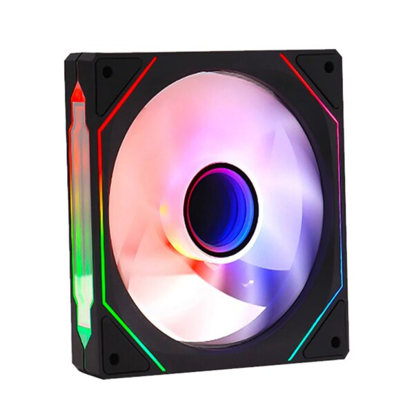 IWONGOU black  Computer Case Fan Ventoinha PC Unlimited Space 120mm RGB Fan 4pin PWM CPU Cooling Fan 3pin5v Argb 12cm Ventilador - Image 6