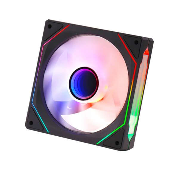 IWONGOU black  Computer Case Fan Ventoinha PC Unlimited Space 120mm RGB Fan 4pin PWM CPU Cooling Fan 3pin5v Argb 12cm Ventilador - Image 4