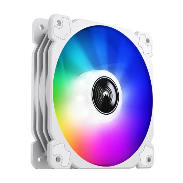 Jonsbo FR-502 12cm White PC Case Fan 12V/4Pin PWM 1500rpm Silent Hydraulic Bearing Chassis CPU Cooling Colorful ARGB Ventilator - Image 6