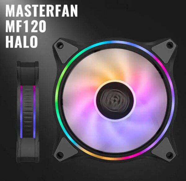 Cooler Master MF120 HALO Cooling Fan 120mm 5V/3PIN ARGB Computer Case Fan CPU Cooler PWM Quiet Fans - Image 3