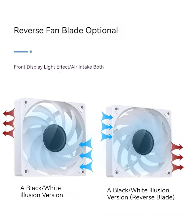 JONSBO SL-120 120mm ARGB Serializable Computer Case Silent Cooling Fan 5V 3PIN PWM High Performance CPU Cooler Fan