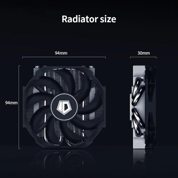 ID Cooling IS-30i Low Profile 30mm Ultra-slim CPU Radiator 4 Heatpipes 92mm Quiet PWM Cooling Fan for Intel LGA 1700 1200 115X - Image 6