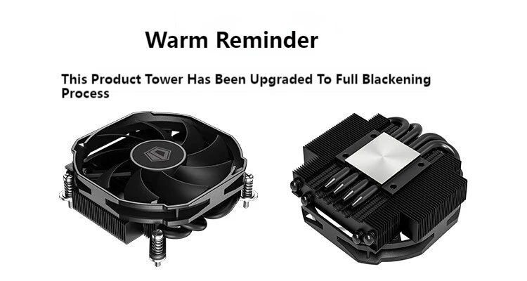 ID Cooling IS-30i Low Profile 30mm Ultra-slim CPU Radiator 4 Heatpipes 92mm Quiet PWM Cooling Fan for Intel LGA 1700 1200 115X