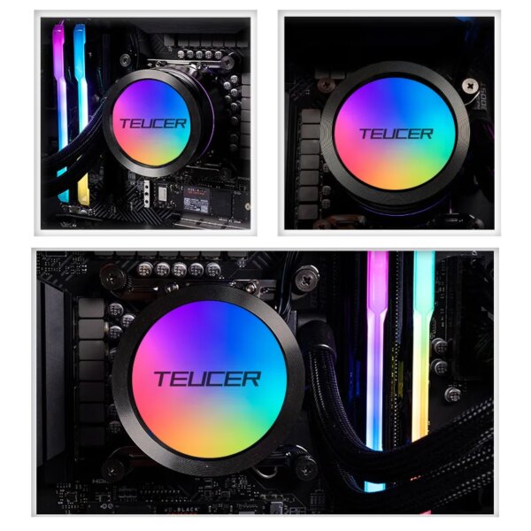 Teucer 120/240mm CPU Water Cooler Liquid Cooling Heatsink RGB Colorful Radiator For X99 LGA 2011 V3 1700 1200 115X AMD AM4 AM5 - Image 5