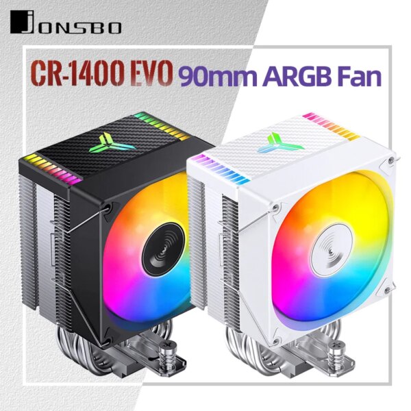 JONSBO CR1400 EVO CPU Cooler 4 Heat Pipe ARGB PWM Processador Tower Air Cooling Fan Radiator for LGA1700 115X AM4 AM5  Heatsink