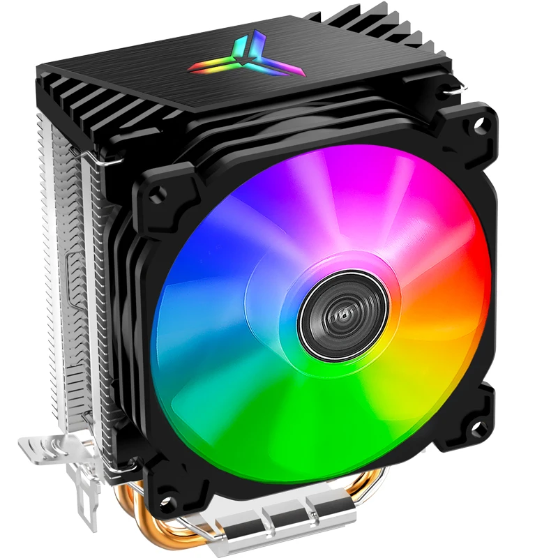 Jonsbo CR1200 CPU Cooler 2 Heat Pipe Tower RGB Colorful Light Effect 9cm Fan For LGA115X 775 AM4