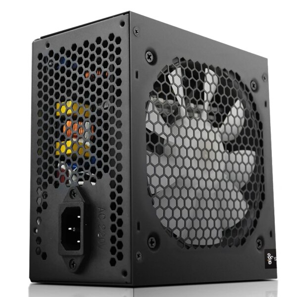 Aigo AK 700W PC PSU Power Supply unit Black Gaming Quiet 120mm rgb Fan 24pin 12V ATX Desktop computer Power Supply for BTC - Image 5