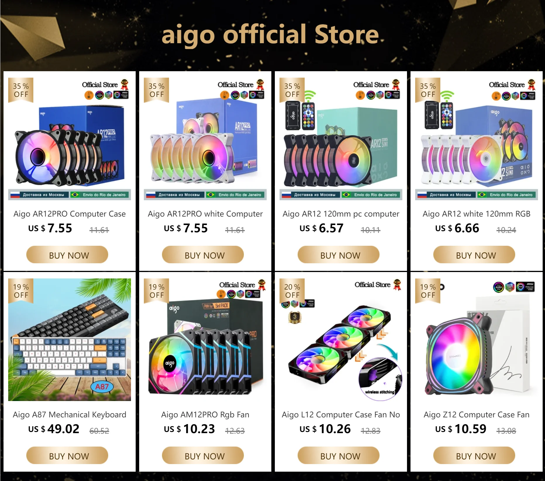 Aigo AK 700W PC PSU Power Supply unit Black Gaming Quiet 120mm rgb Fan 24pin 12V ATX Desktop computer Power Supply for BTC