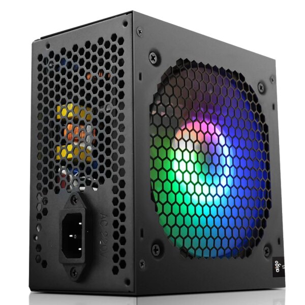 Aigo AK 700W PC PSU Power Supply unit Black Gaming Quiet 120mm rgb Fan 24pin 12V ATX Desktop computer Power Supply for BTC - Image 4