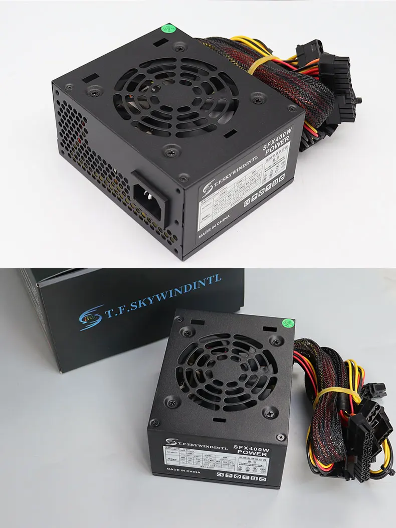 SFX PC Power Supply 400W PSU 400W PC Desktop Gaming Power Supply SFX400 Small PSU 110V 220V