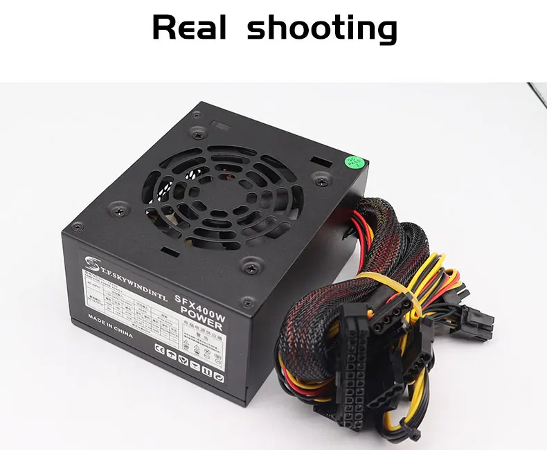 SFX PC Power Supply 400W PSU 400W PC Desktop Gaming Power Supply SFX400 Small PSU 110V 220V