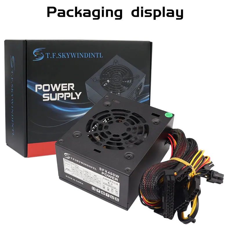 SFX PC Power Supply 400W PSU 400W PC Desktop Gaming Power Supply SFX400 Small PSU 110V 220V