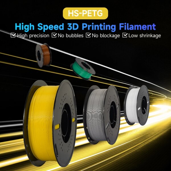 KINGROON Newest HS-PETG 3D Printer Filament 1.75mm High Speed 3D Printinng Material Hyper PETG 5KG 10KG Mix Color - Image 2