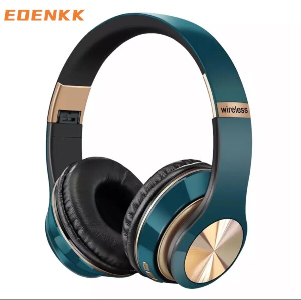 EOENKK T5 Headphones Blutooth Earphone Wireless Earphones 8D Stereo With 3.5mm Cable Gamer Headset Bluetooth Mp3 Players Choice