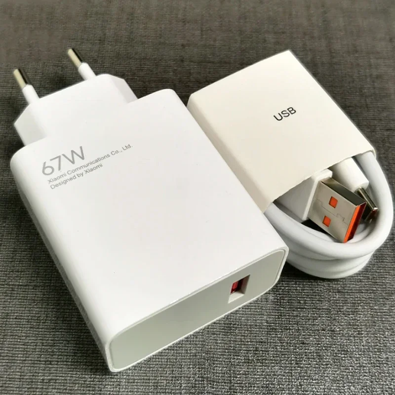 Original Xiaomi 67W Charger Fast Charging Quick Power Adapter EU US Type C Cable Mi 13T 13 12 Lite Redmi Note 13 12 11 Pro Turbo