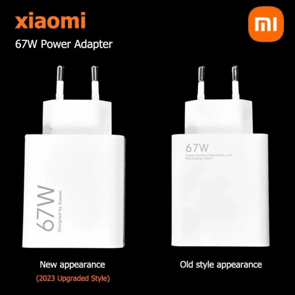 Original Xiaomi 67W Charger Fast Charging Quick Power Adapter EU US Type C Cable Mi 13T 13 12 Lite Redmi Note 13 12 11 Pro Turbo - Image 5