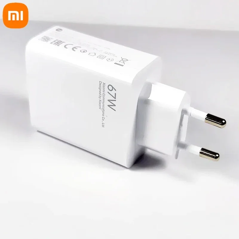 Original Xiaomi 67W Charger Fast Charging Quick Power Adapter EU US Type C Cable Mi 13T 13 12 Lite Redmi Note 13 12 11 Pro Turbo