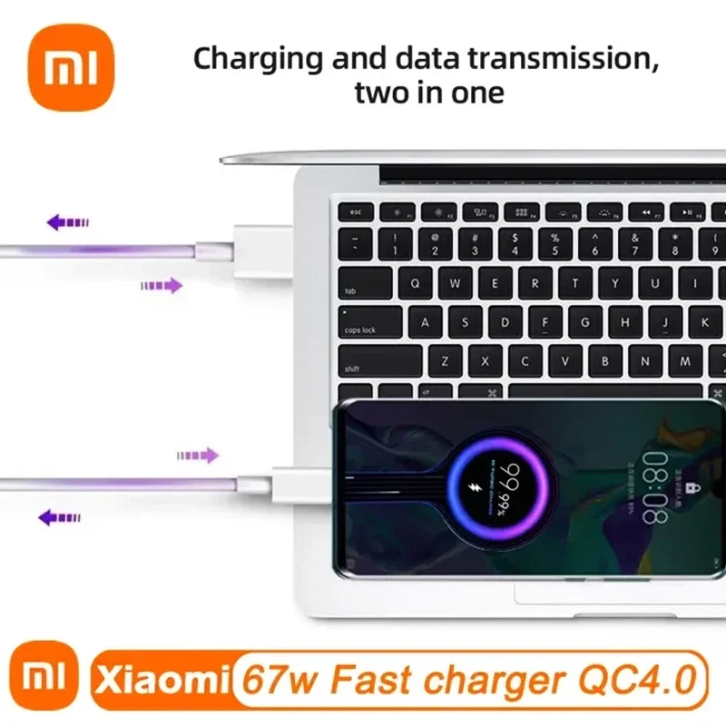 Original Xiaomi 67W Charger Fast Charging Quick Power Adapter EU US Type C Cable Mi 13T 13 12 Lite Redmi Note 13 12 11 Pro Turbo