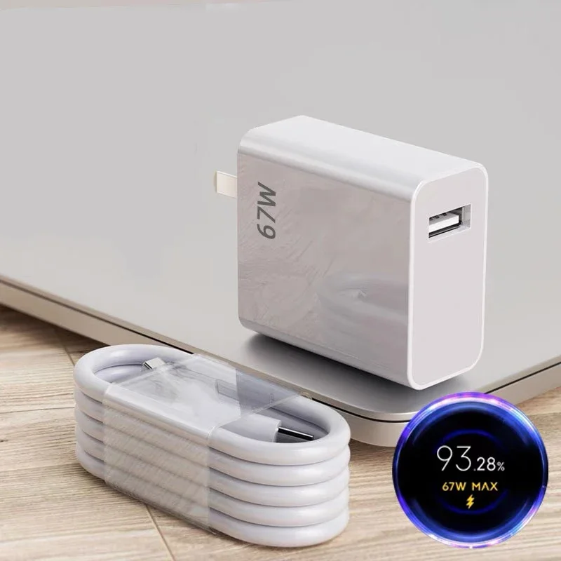 Original Xiaomi 67W Charger Fast Charging Quick Power Adapter EU US Type C Cable Mi 13T 13 12 Lite Redmi Note 13 12 11 Pro Turbo