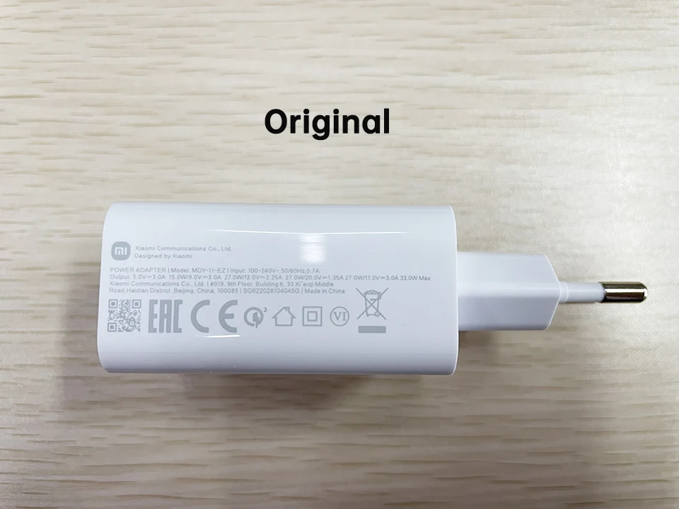 Original 33w Xiaomi Fast Charger Mi Turbo Charge Eu Phone Cargador Redmi Note 13 11 10 K30 Poco M2 Pro Mi 10s Blackshark 2 Cable